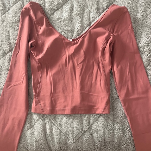 Lululemon Grove Super-High-Rise Flared Pant Nulu and Align Long Sleeve Set - Picture 2 of 5